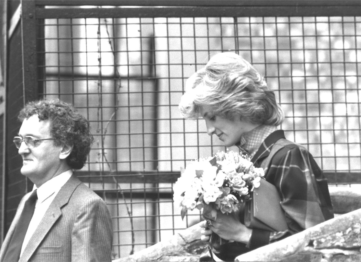 Princess Diana visiting the Cognitive Development Unit (medical research council) at University College London