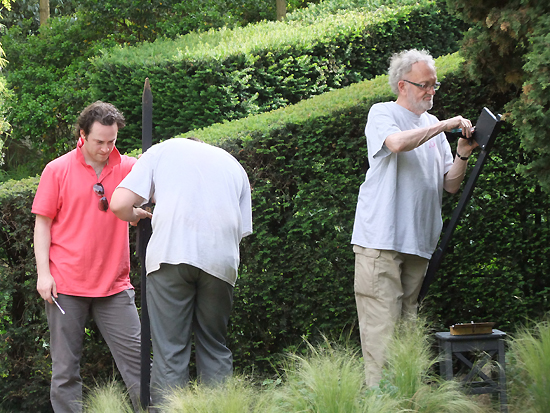 John behind the scenes at Julius Caesar - Paris